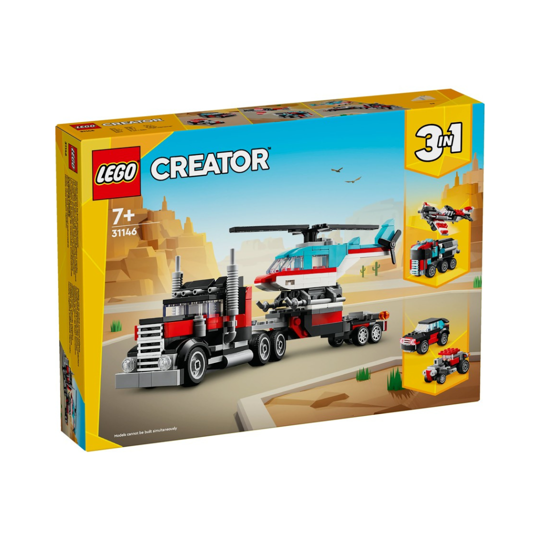 LEGO Creator Flatbed Truck with Helicopter 31146
