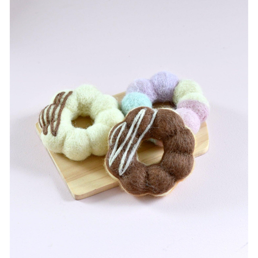 Tara Treasures - Felt Pon De Ring Mochi Donuts (Set of 3)