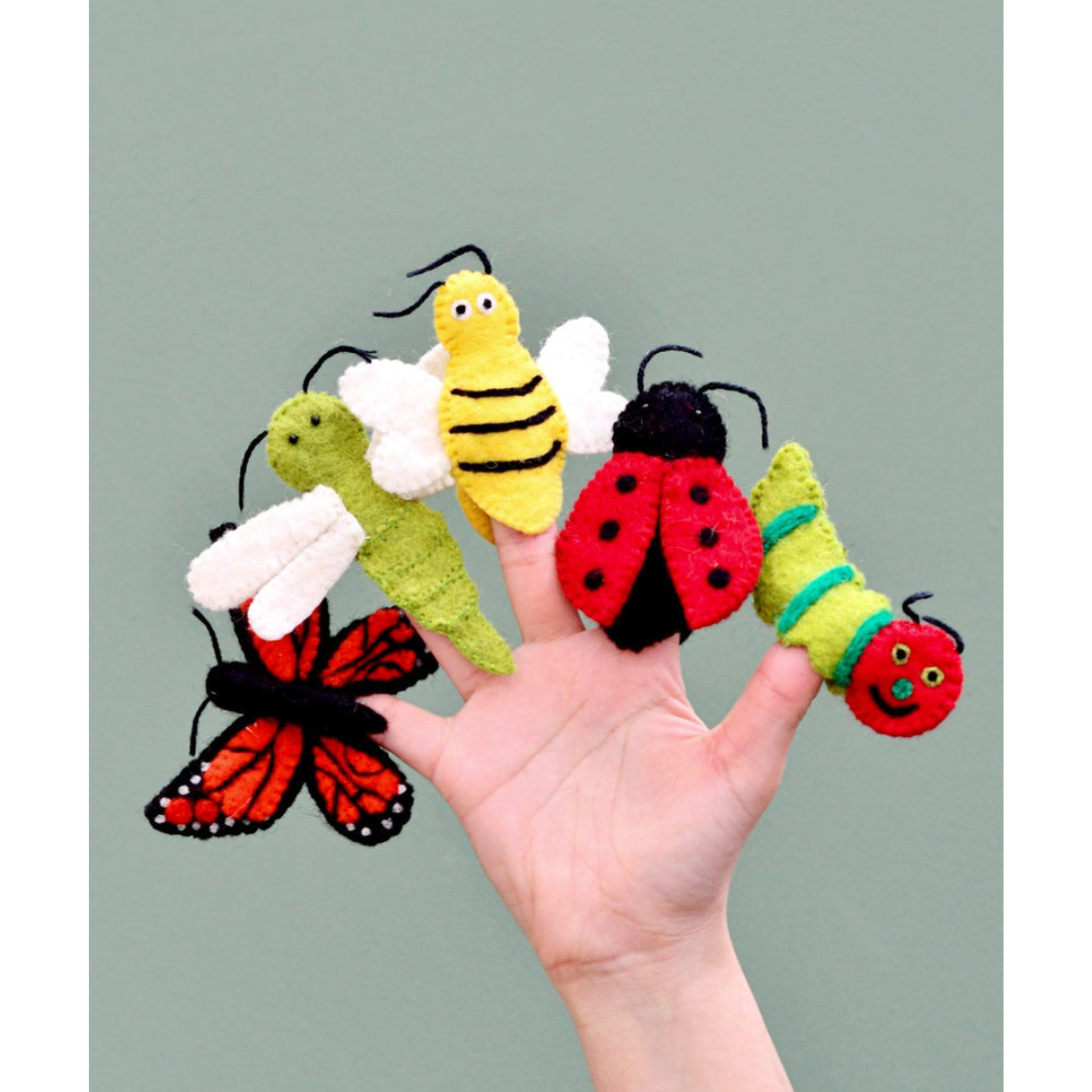 Tara Treasures - Insects and Bugs Finger Puppet Set
