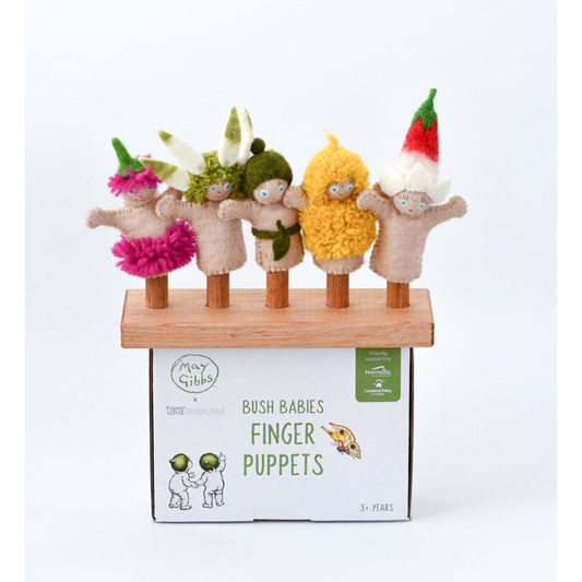 Tara Treasures x May Gibbs - Bush Babies Finger Puppets Set