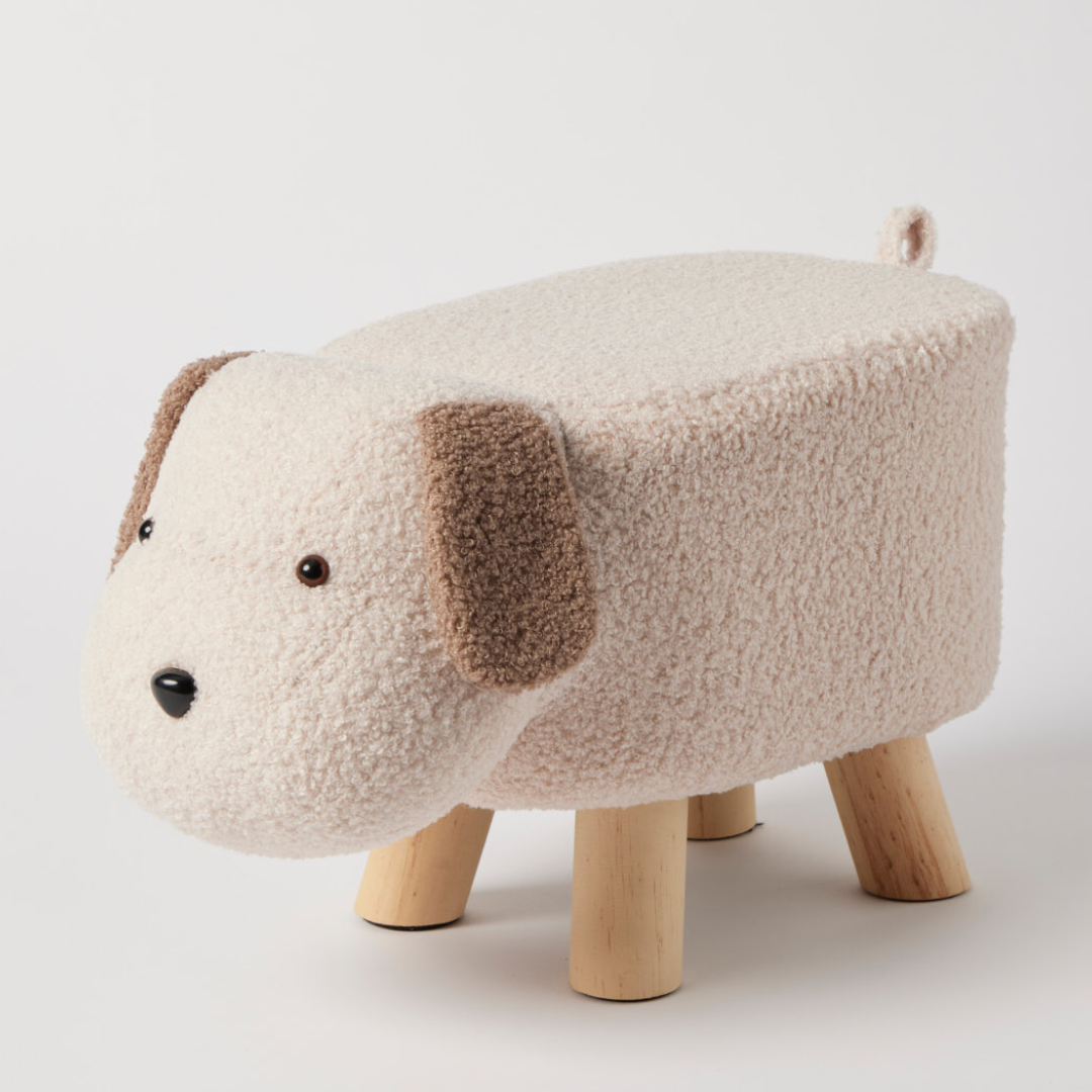 Jiggle & Giggle - Puppy Bouclé Kids Stool
