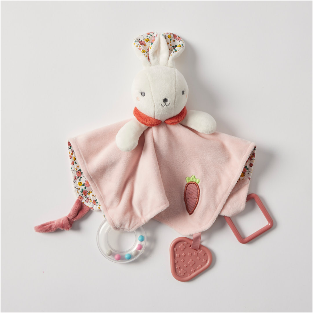Jiggle & Giggle - Hugglies Bunny Rattle Comforter