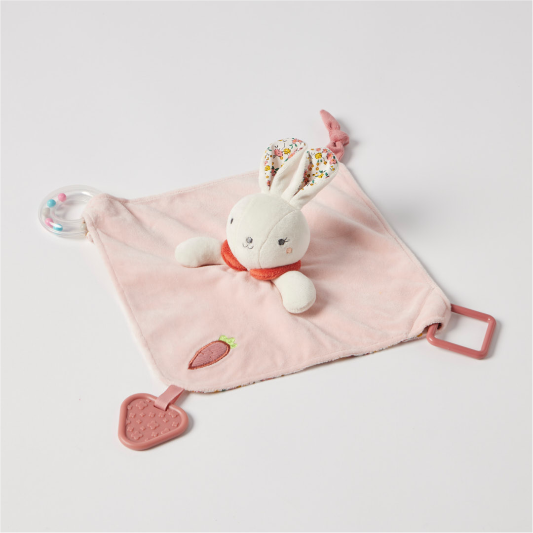 Jiggle & Giggle - Hugglies Bunny Rattle Comforter