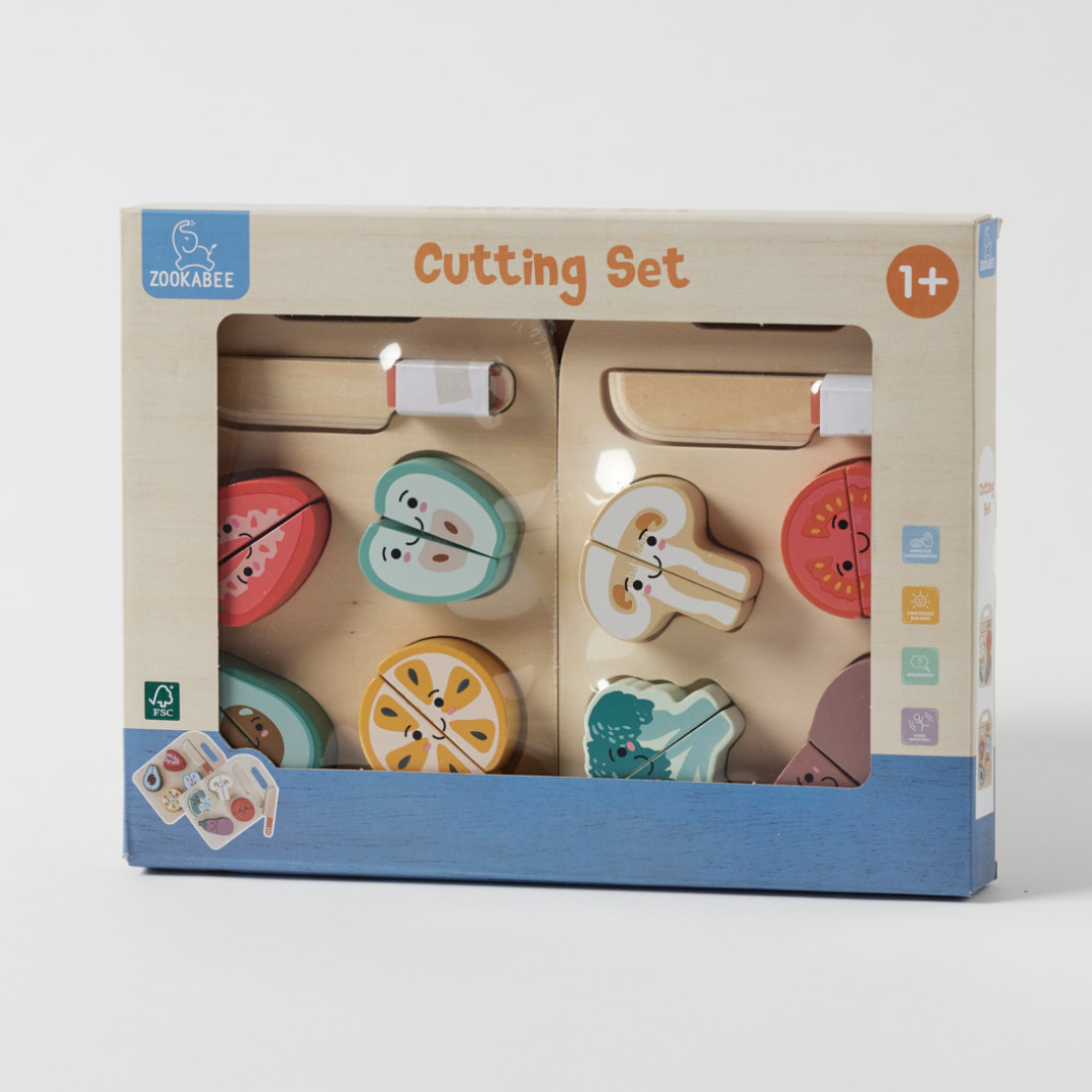Zookabee - Wooden Fruit and Vegetable Cutting Set