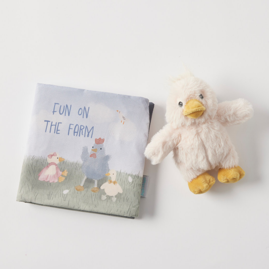 Jiggle & Giggle - Fun on the Farm Activity Fabric Book & Toy Set