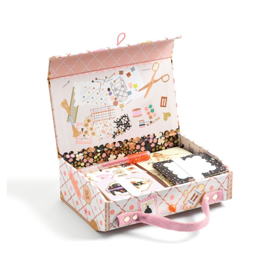 Djeco Tinou Stationery Case Fashion Themed