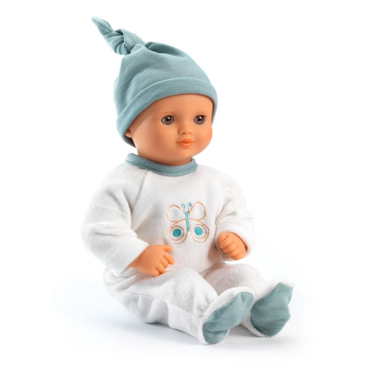 Djeco 32cm Pomea Machine Washable Neige Soft Body Doll