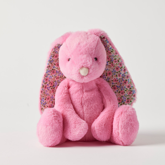 Jiggle & Giggle - Floral Sherbert Pink Bunny Medium