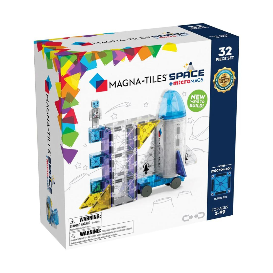 Magna-Tiles Space + microMAGS - 32 Piece Set