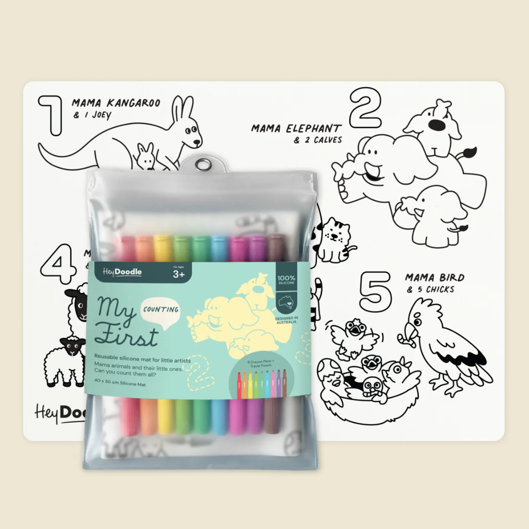 Hey Doodle - My First Counting | Colouring & Doodle Mat
