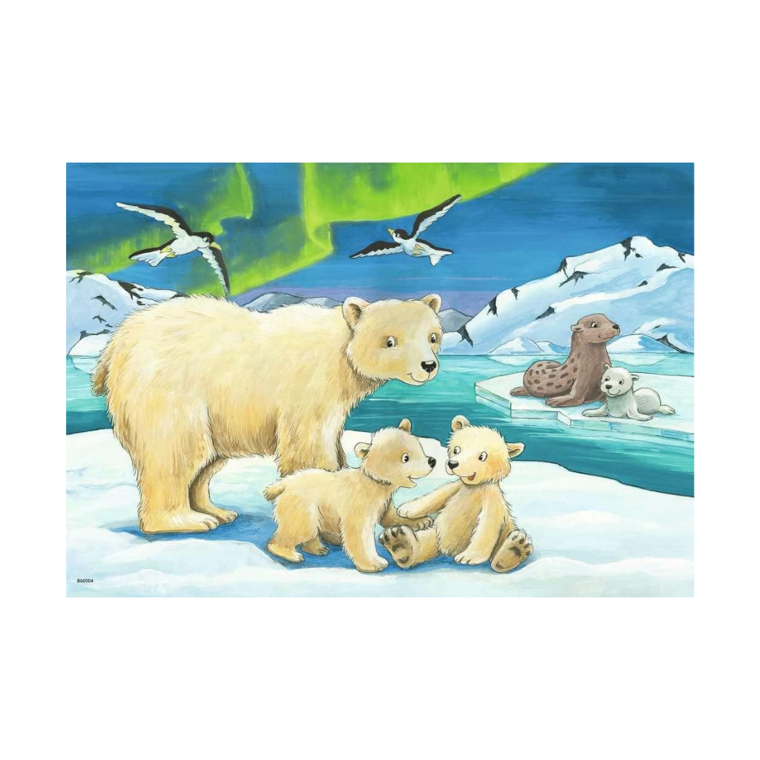 Ravensburger Baby Safari Animals Puzzle 2x12pc