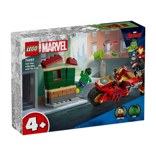 LEGO Super Heroes Marvel Iron Man with Bike and The Hulk 76287