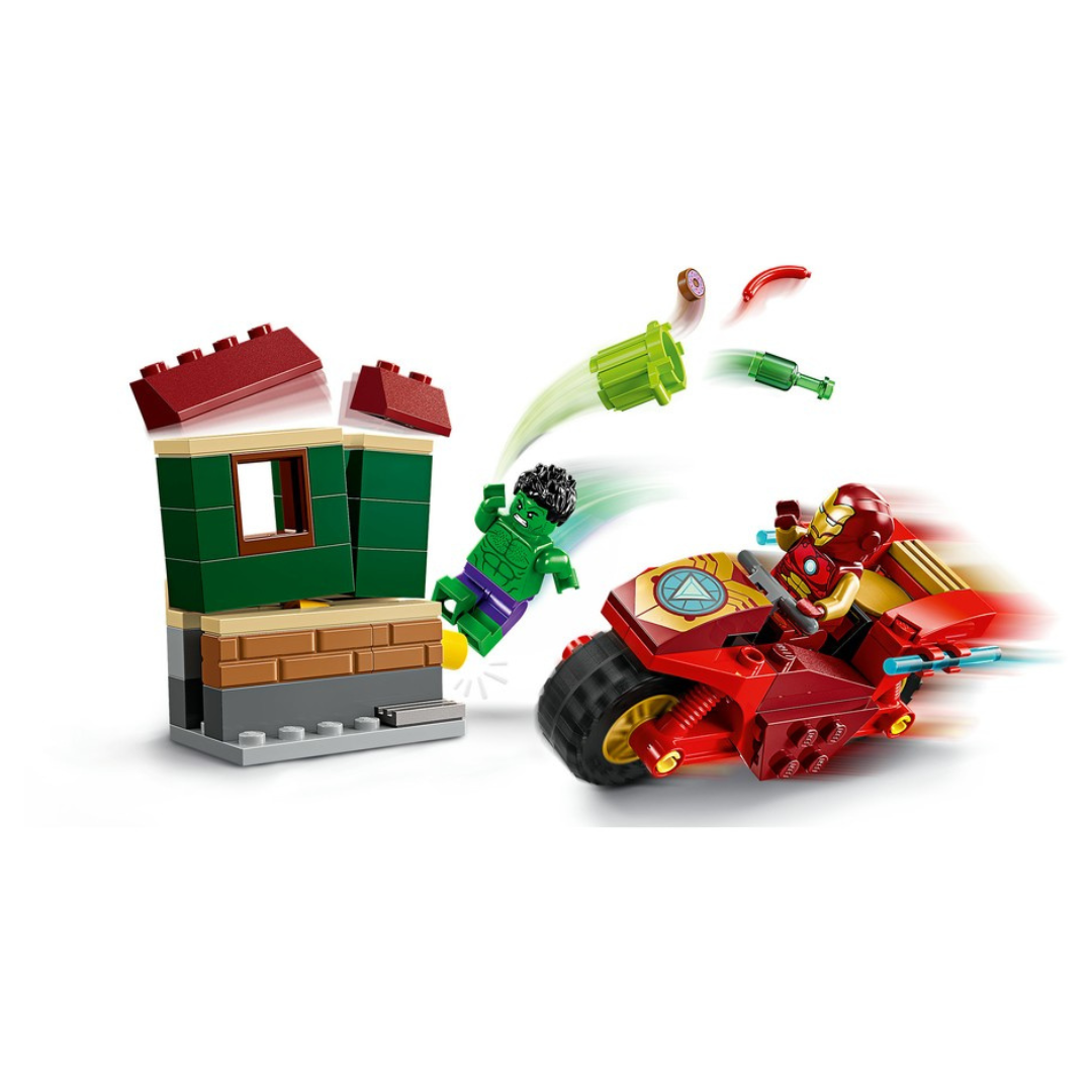 LEGO Super Heroes Marvel Iron Man with Bike and The Hulk 76287