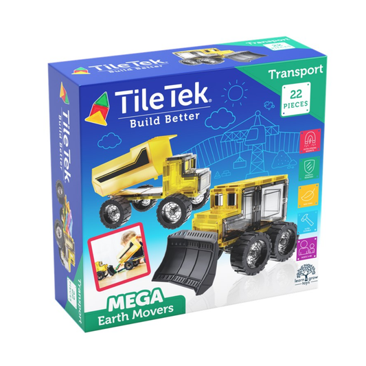 TileTek - 22 Piece Mega Earth Movers Set