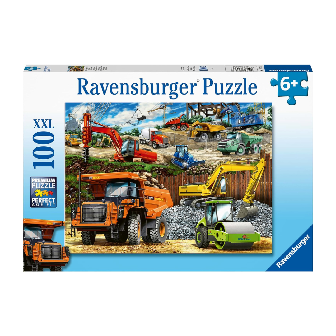 Ravensburger Construction Vehicles Puzzle 100pc