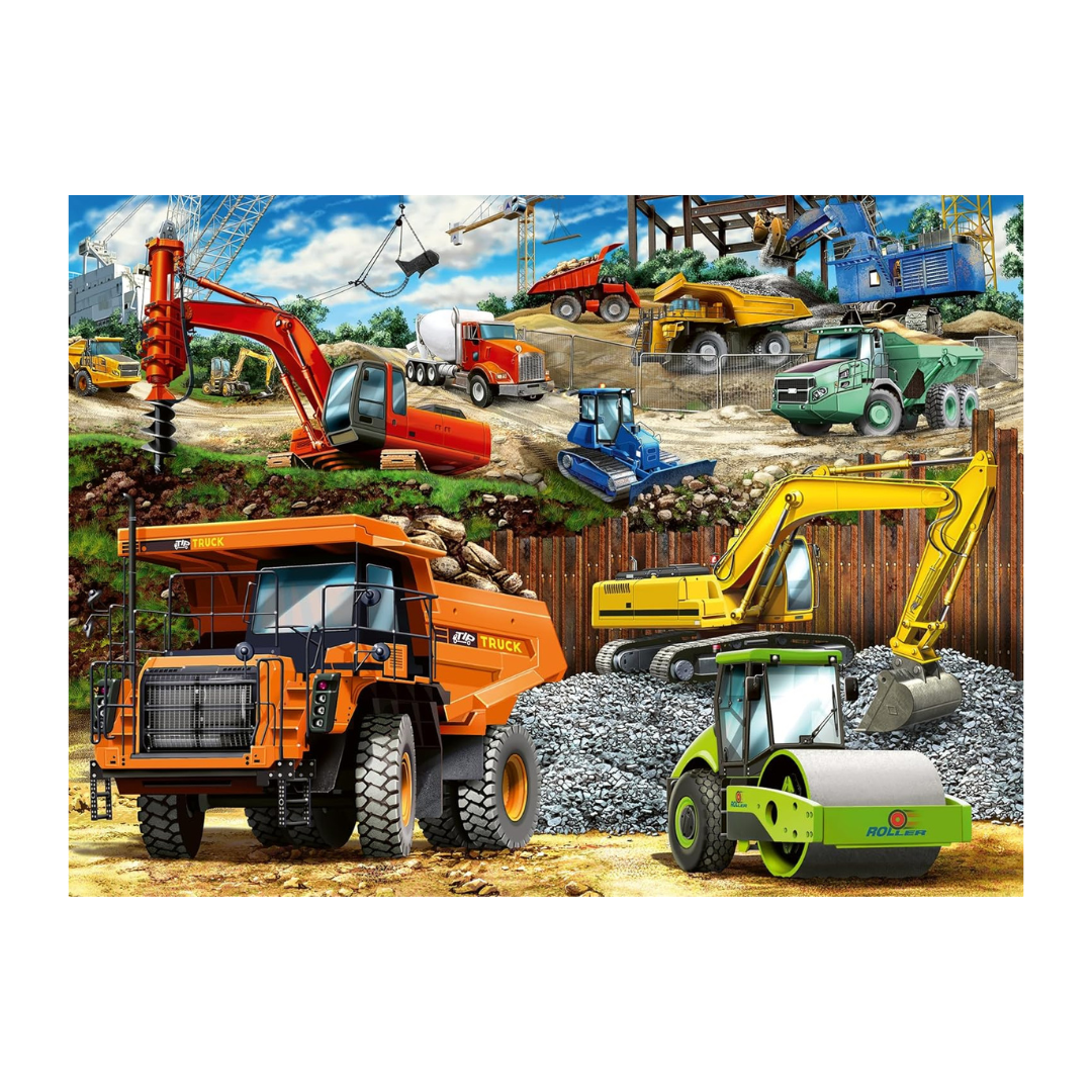 Ravensburger Construction Vehicles Puzzle 100pc