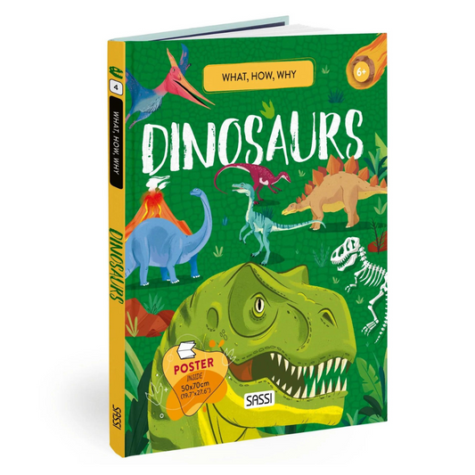 What How Why Dinosaurs Book and Poster