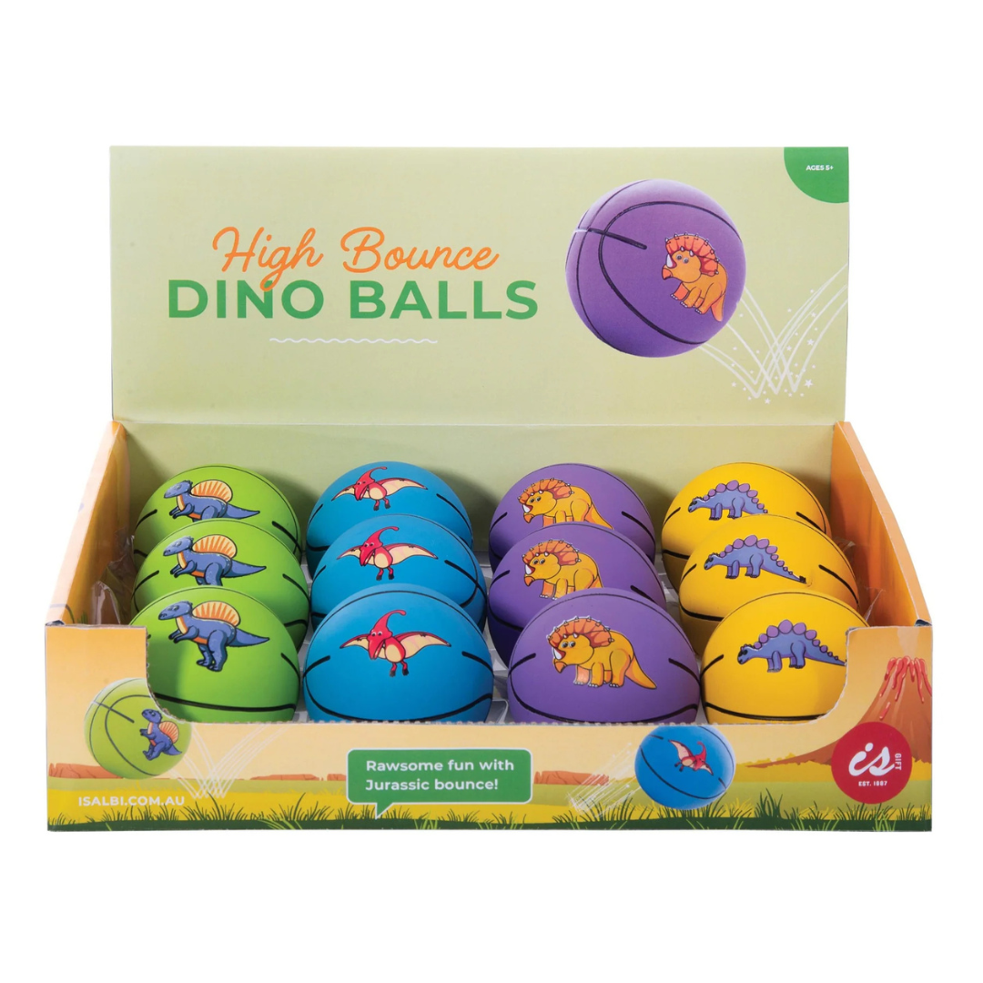 High Bounce Dino Ball (Assorted Colours)