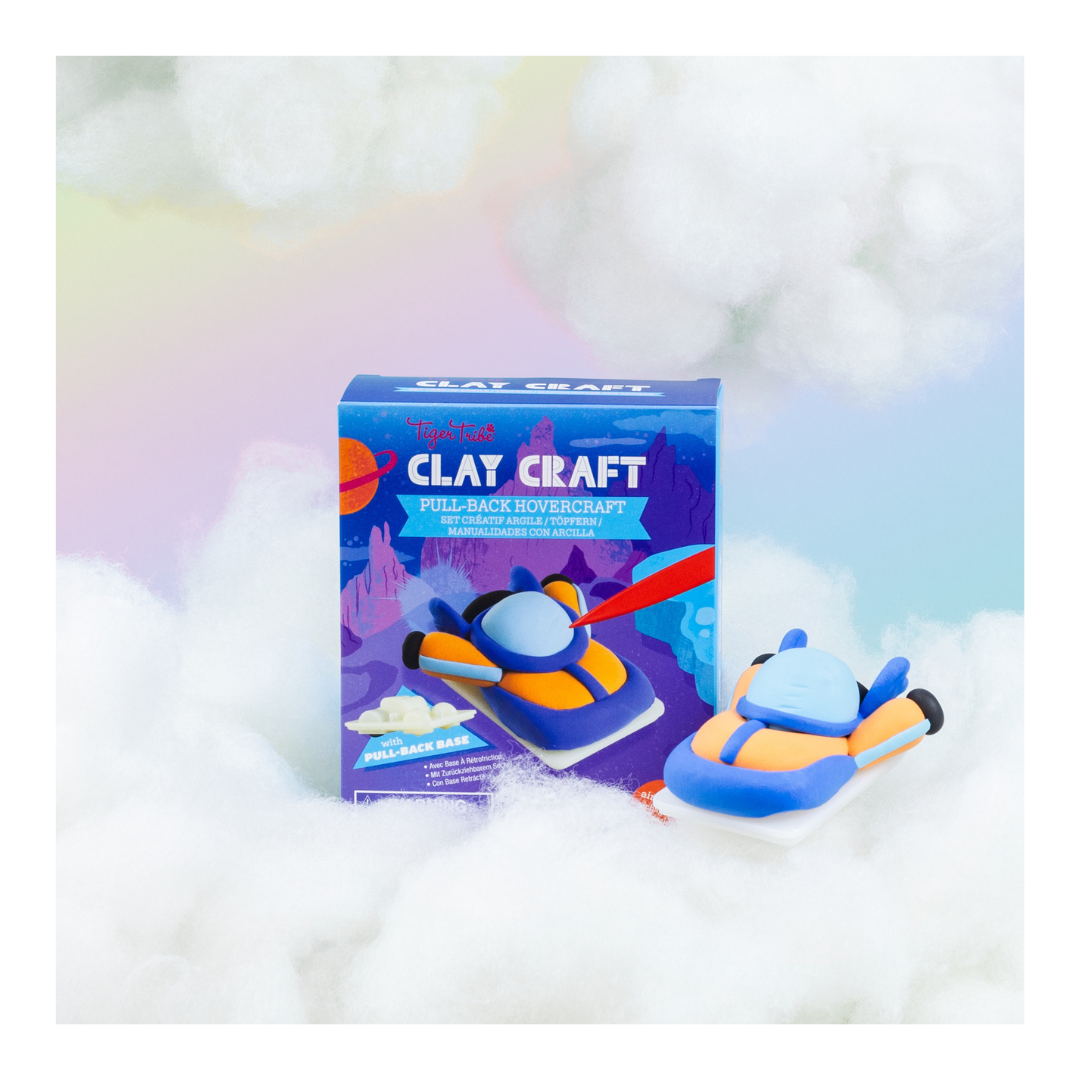 Tiger Tribe Clay Craft - Pull-Back Hovercraft