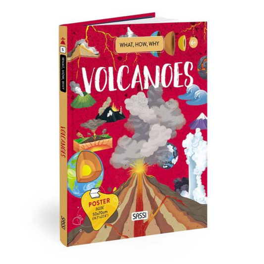 What How Why Volcanoes Book and Poster