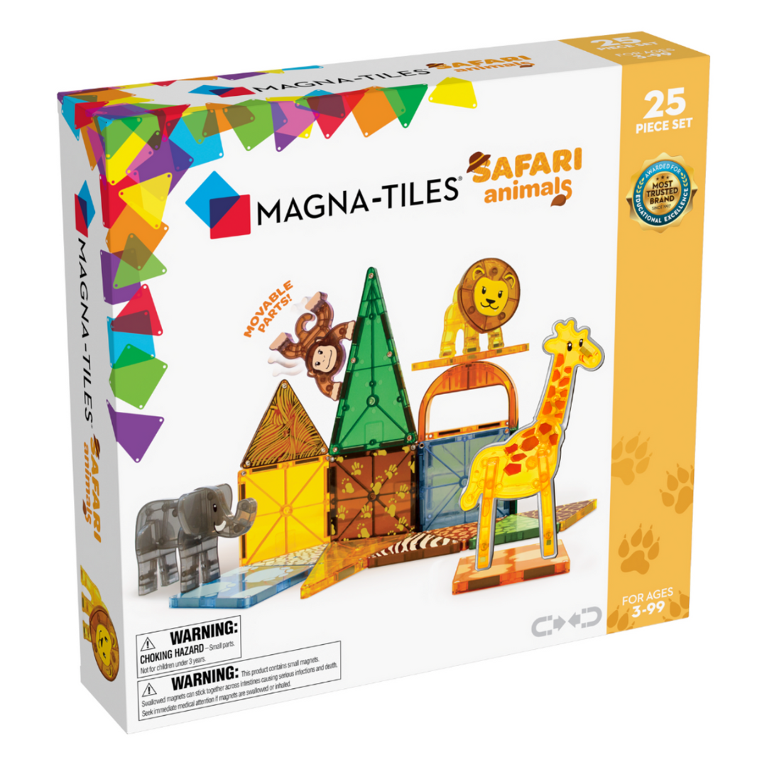 Magna-Tiles Safari Animals - 25 Piece Set