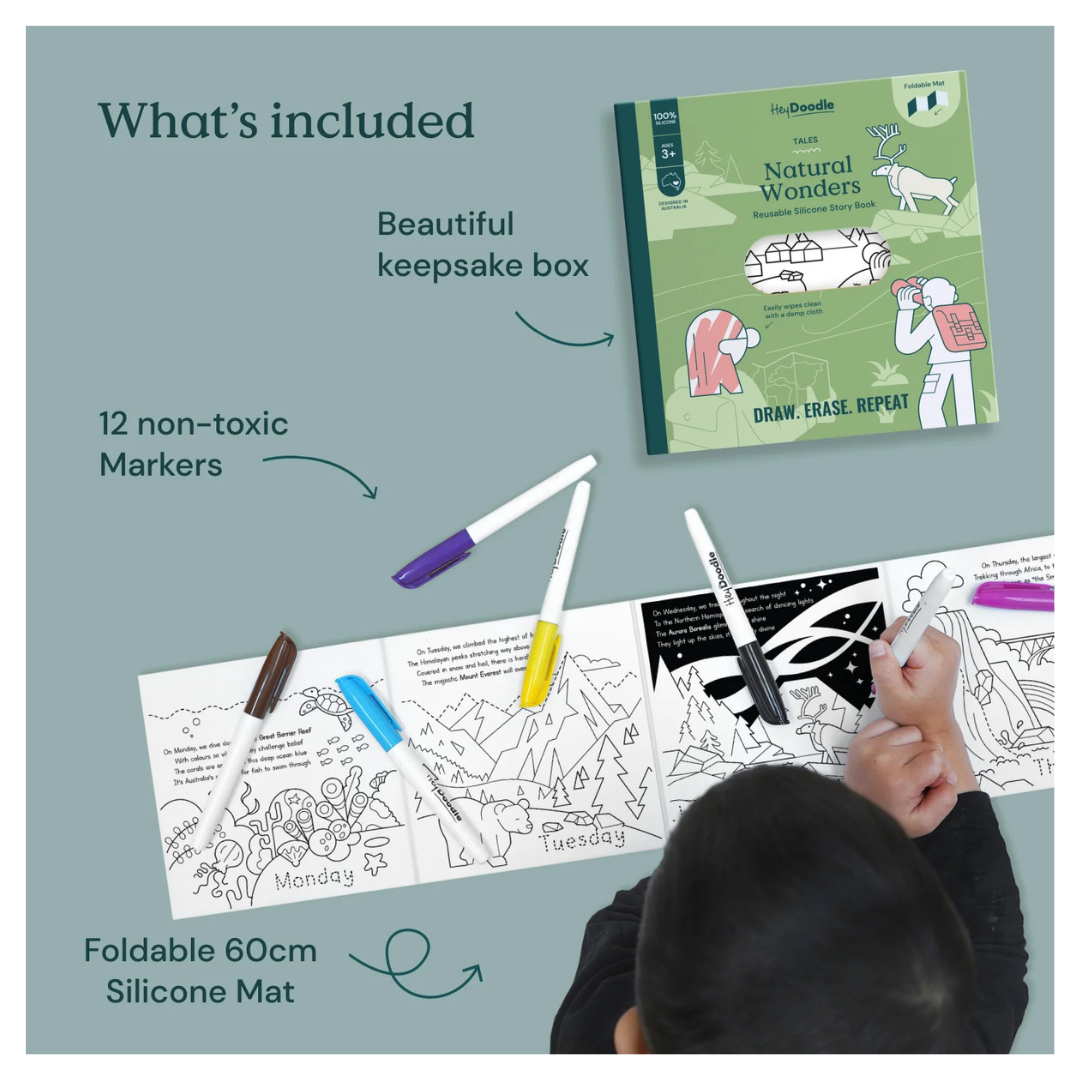 Hey Doodle Colouring Book - Natural Wonders Tales