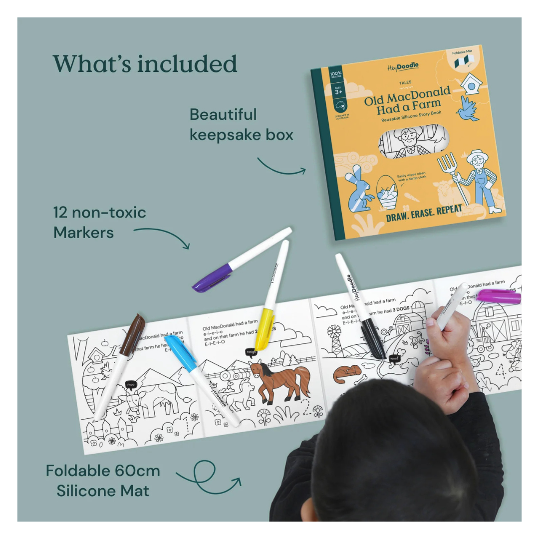 Hey Doodle Colouring Book - Old MacDonald Had a Farm Tales