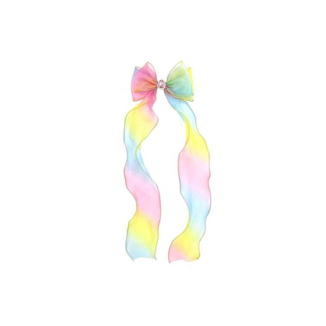 Pink Poppy - Rainbow Butterfly Bow Hair Clip