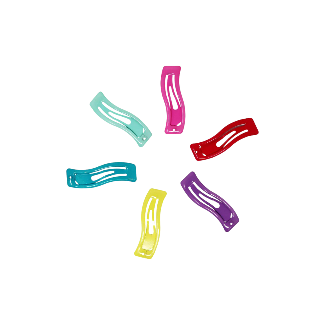 Pink Poppy - Rainbow Hair Clips