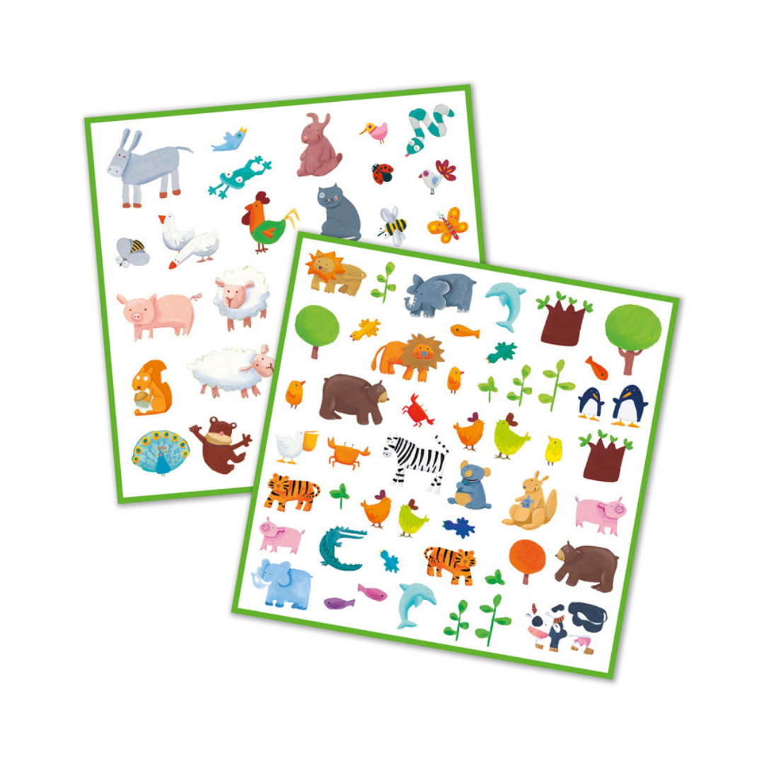 Djeco 160 Animal Stickers