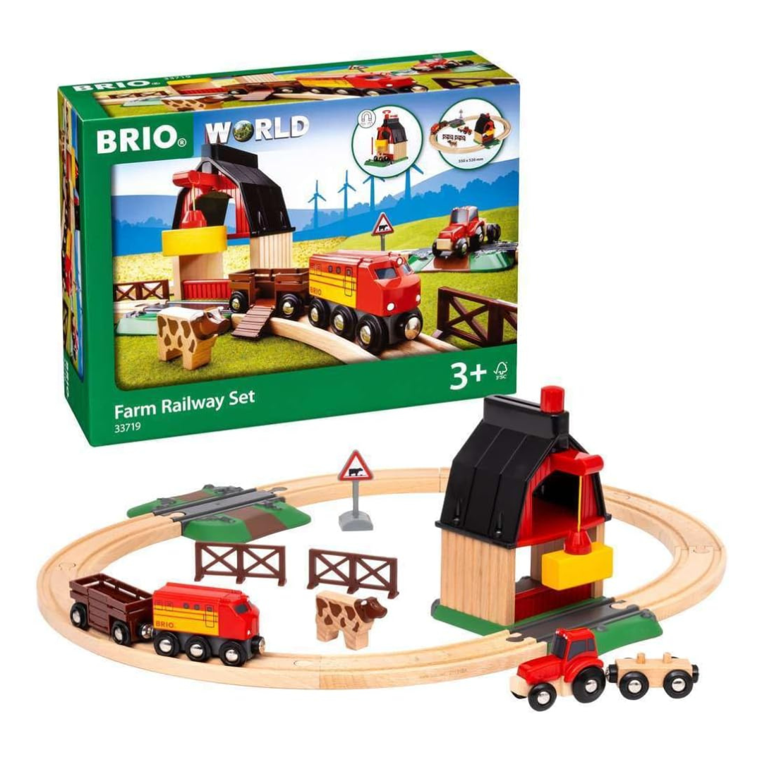 BRIO Farm Railway Set