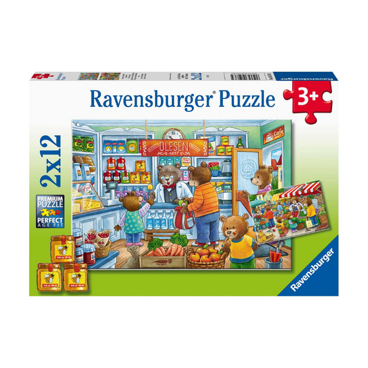 Ravensburger Lets Go Shopping Puzzle 2x12pc