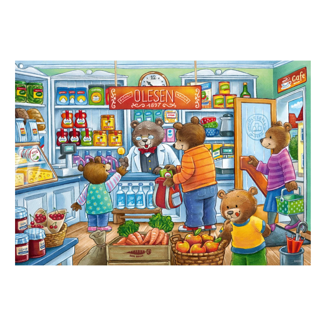 Ravensburger Lets Go Shopping Puzzle 2x12pc