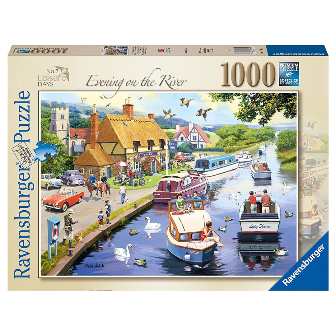 Ravensburger Puzzle Leisure Days: Evening on the River Puzzle 1000pc