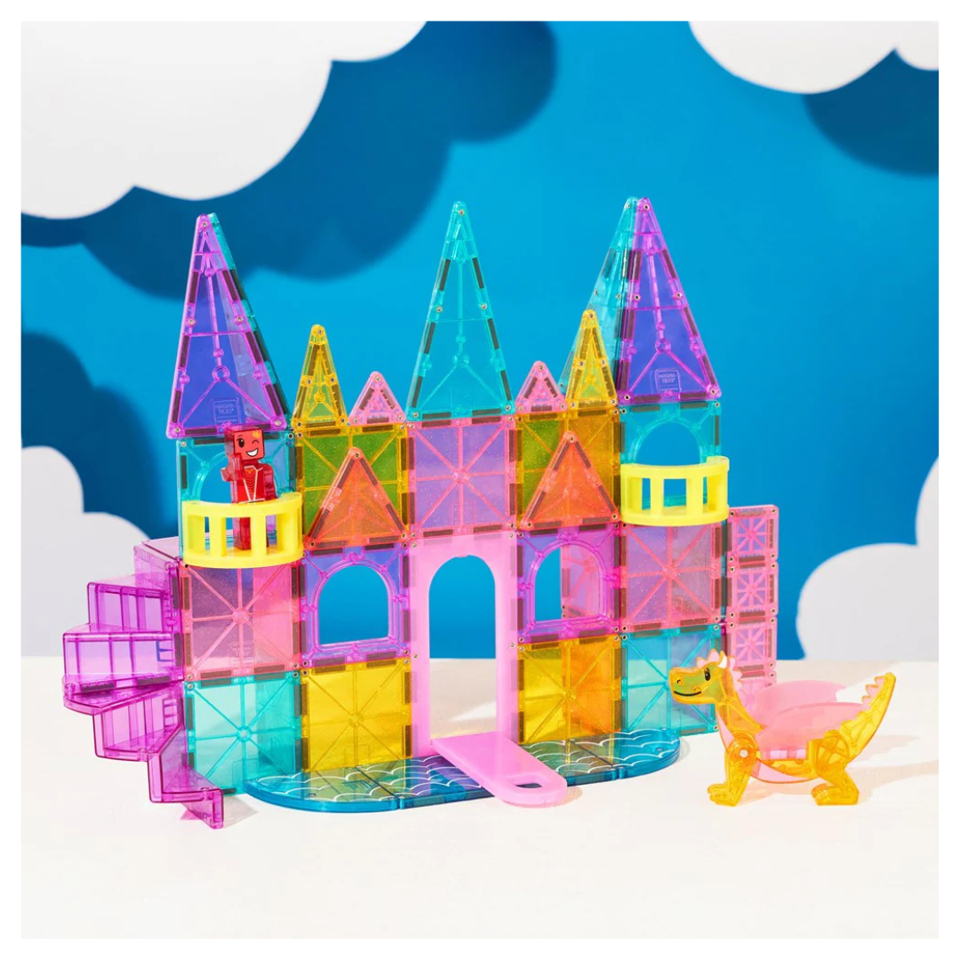 Magna-Tiles Castle DLX+ microMAGS - 48 Piece Set