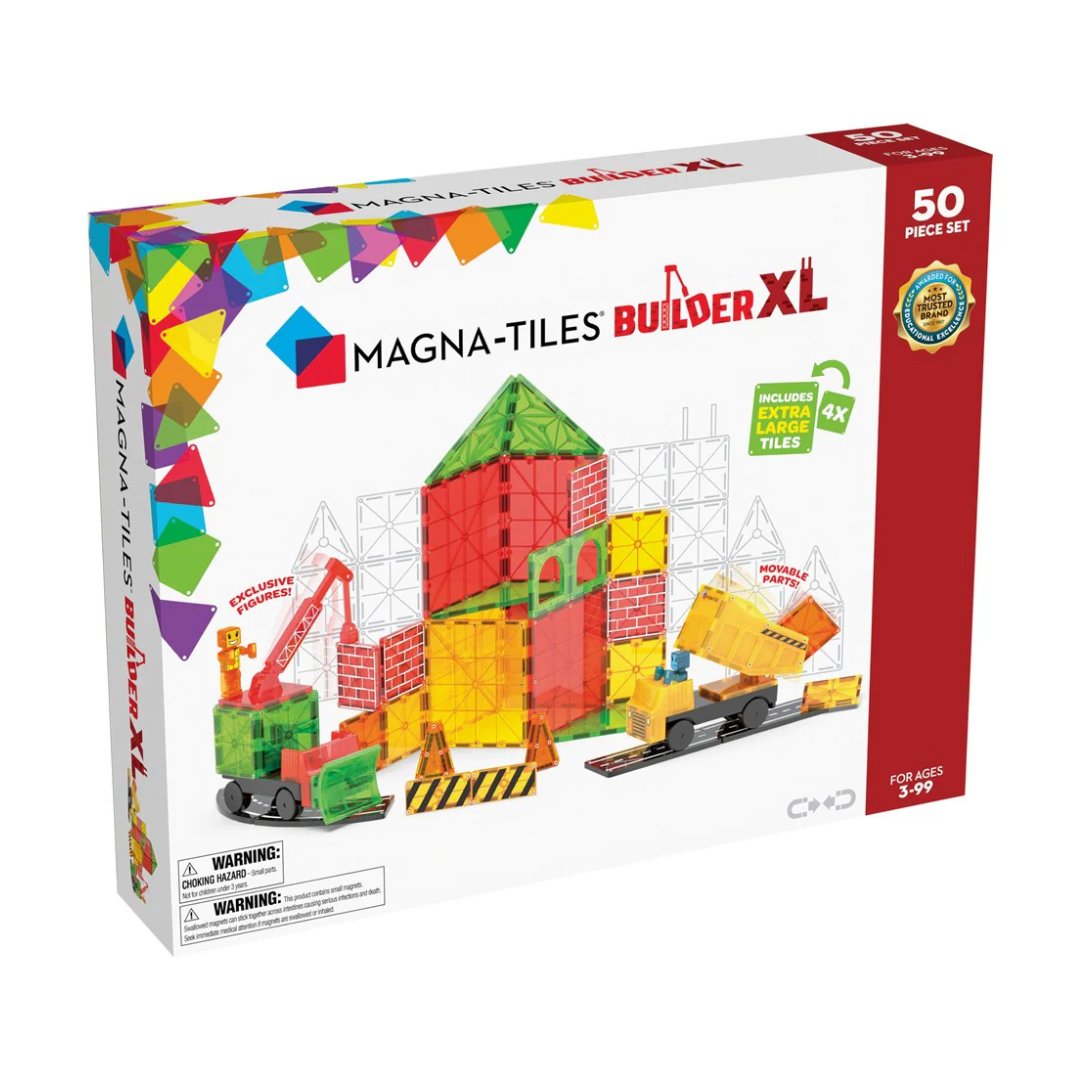 Magna-Tiles Builder XL - 50 Piece Set