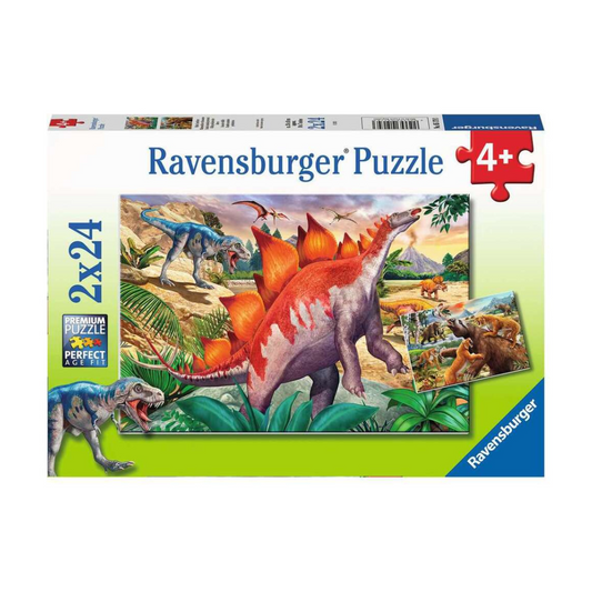 Ravensburger Jurassic Wildlife Puzzle 2x24pc