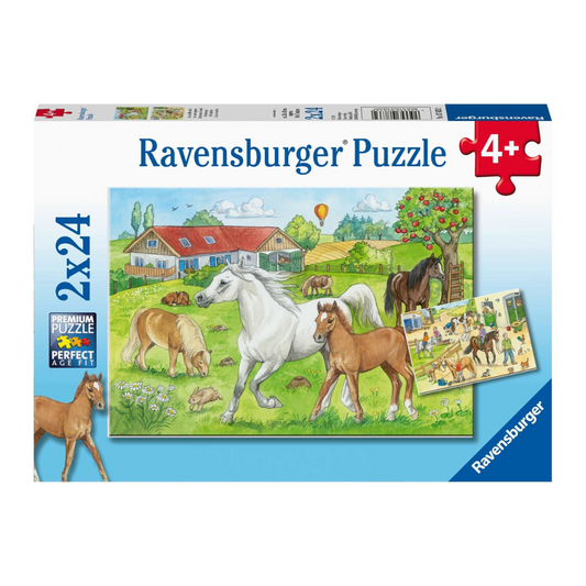 Ravensburger At the Stables Puzzle 2x24pc
