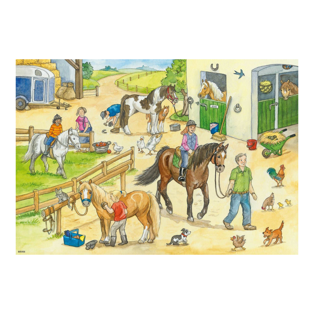 Ravensburger At the Stables Puzzle 2x24pc