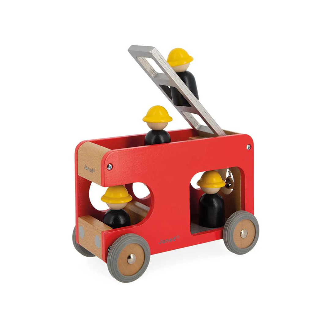 Janod - Wooden Fire Engine