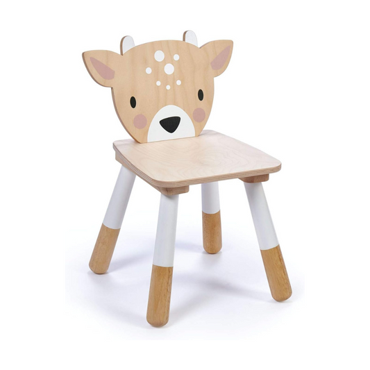 Tender Leaf Forest Deer Wooden Chair