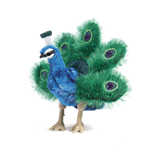 Folkmanis Hand Puppet Peacock Small