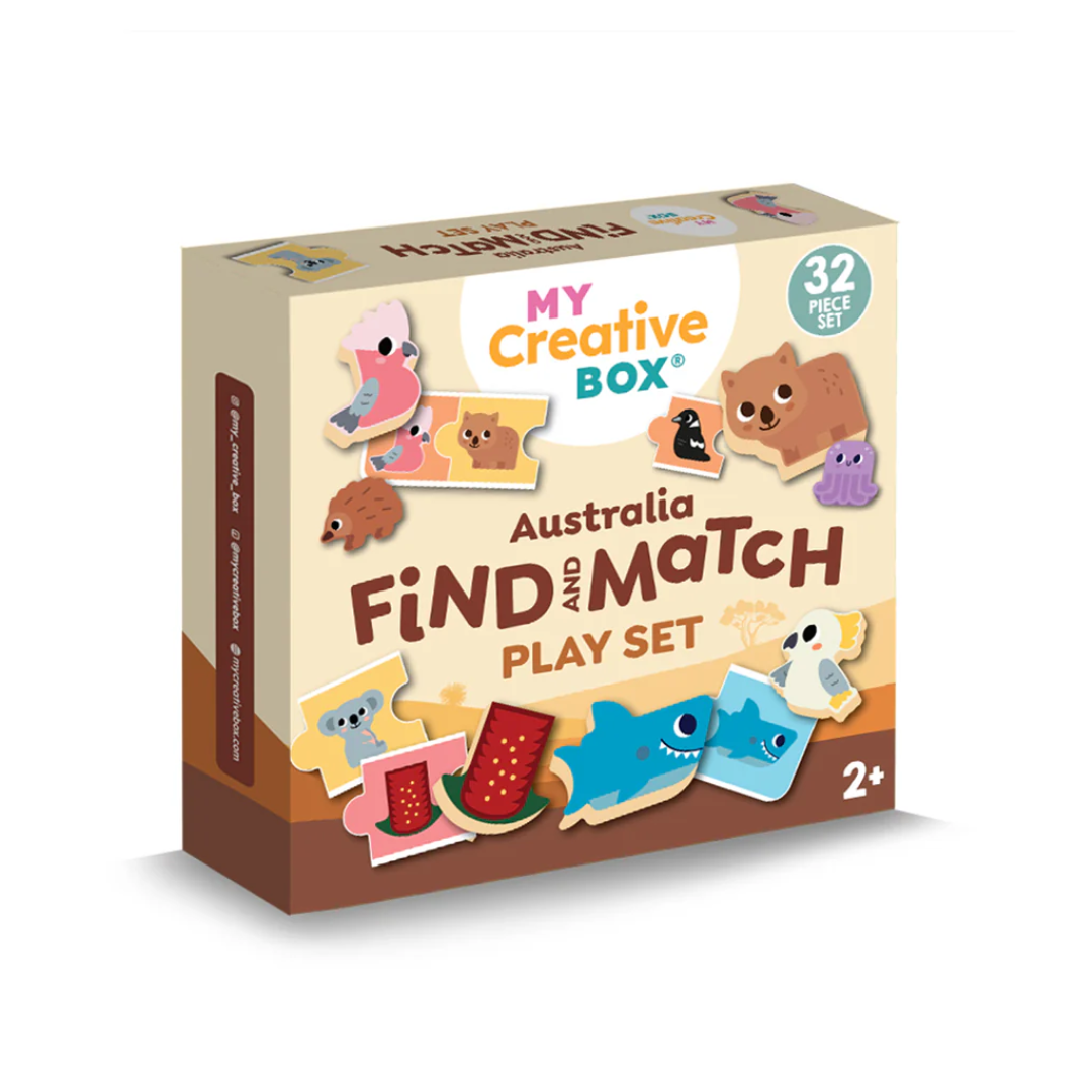 My Creative Box - Aussie Animals Find and Match Playset