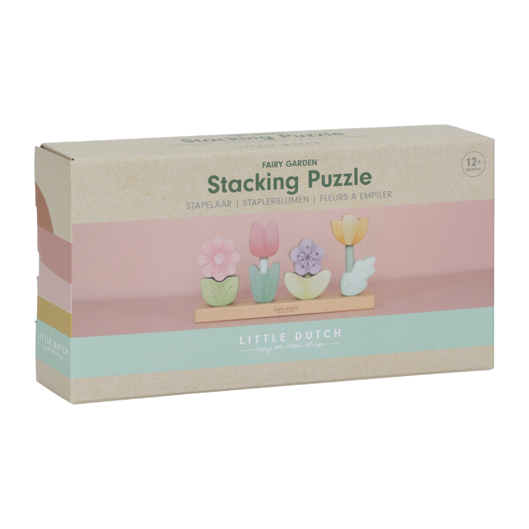 Little Dutch - Fairy Garden | Flower Stacking Puzzle