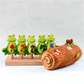 Tara Treasures - 5 Little Speckled Frogs with Log Bag Finger Puppet Set
