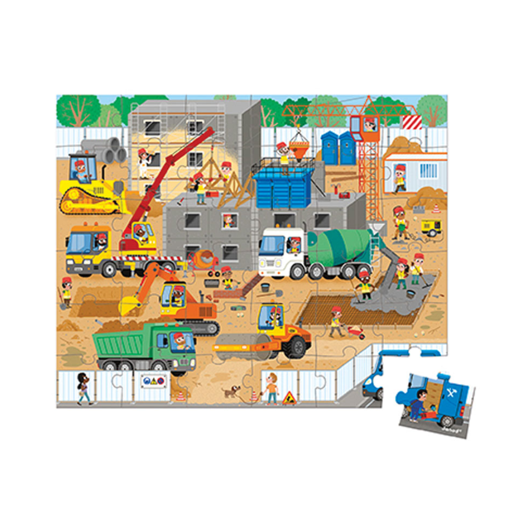 Janod - Construction Site Puzzle
