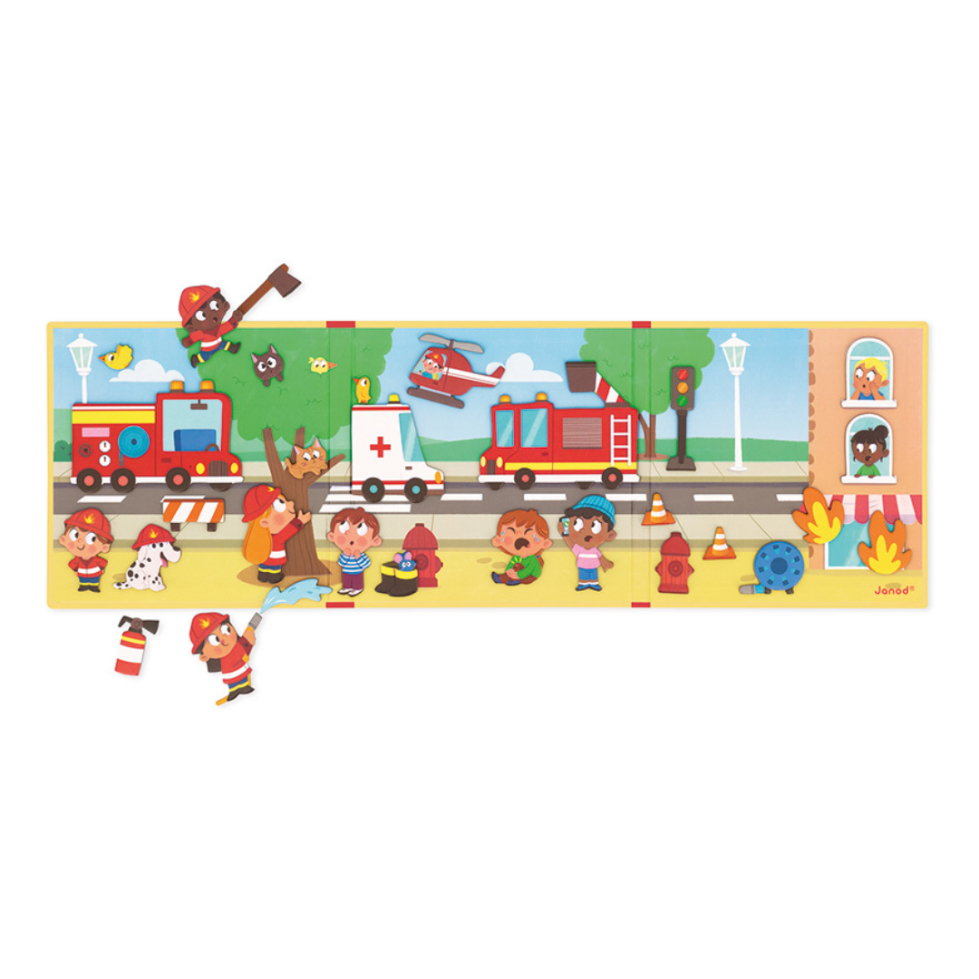 Janod Magnetic Story - Firefighters