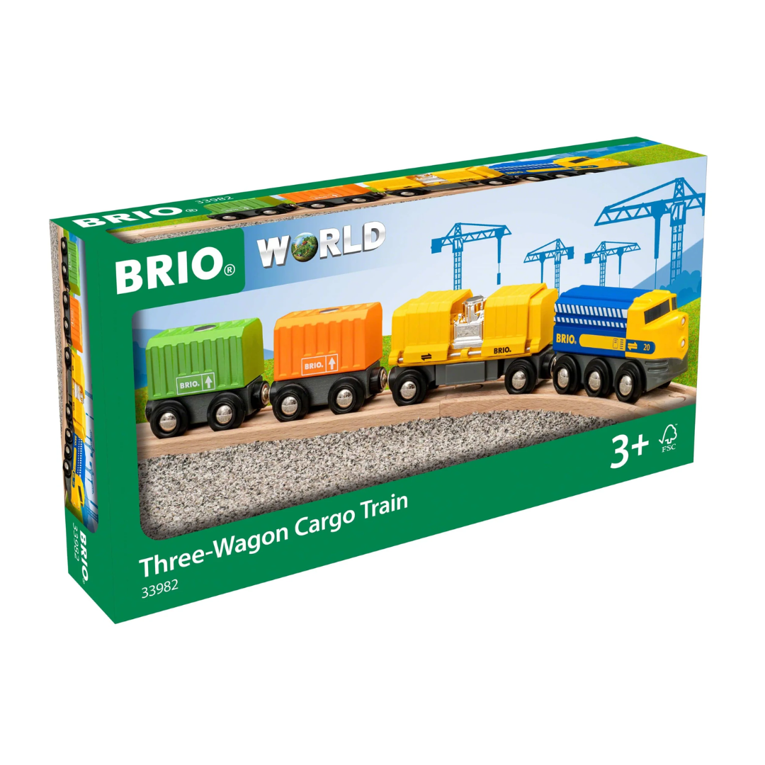 BRIO - Three-Wagon Cargo Train