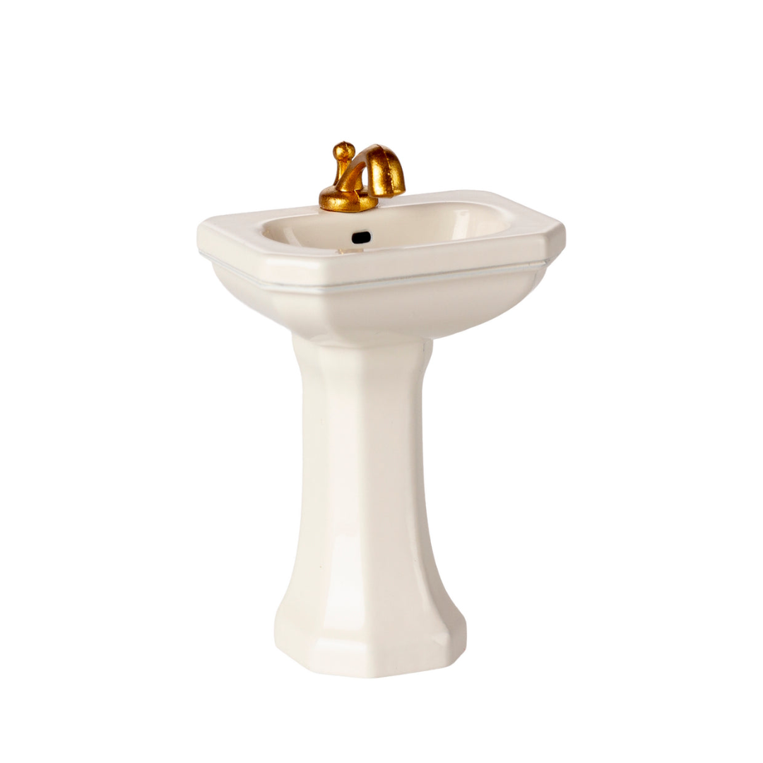 Maileg Bathroom Sink Mouse Off White