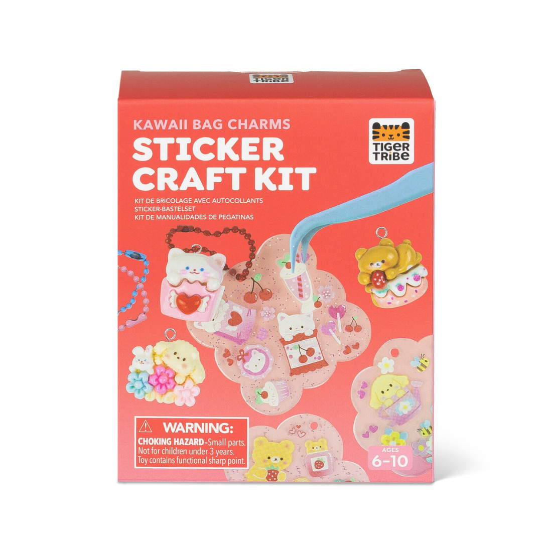 Tiger Tribe -  Sticker Craft Kit | Kawaii Bag Charms